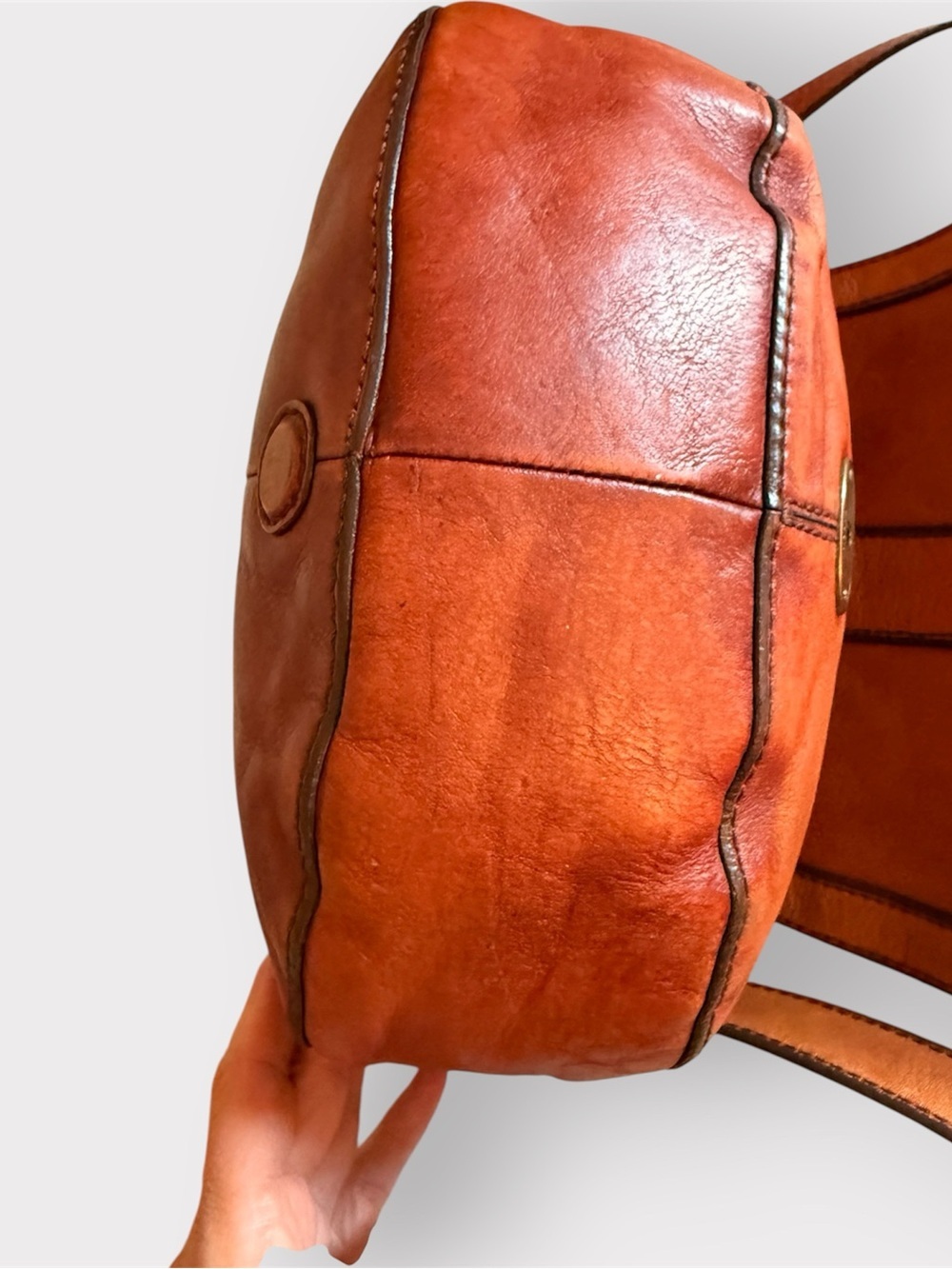 Vintage Reissue Fossil Leather Saddle Shoulder/crossbody Bag - Picture 5 of 16